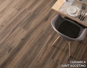 BARKWOOD BURNT - Porcelain stoneware flooring with wood effect _ CERAMICA SANT'AGOSTINO