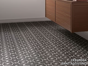 PATCHWORK B&W 04 - Porcelain stoneware wall/floor tiles with encaustic effect _ CERAMICA SANT'AGOSTINO