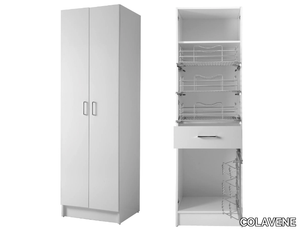 COLF 6 - Tall chipboard laundry room cabinet with drawers _ COLAVENE