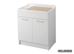 LINDO - Chipboard laundry room cabinet with sink _ COLAVENE