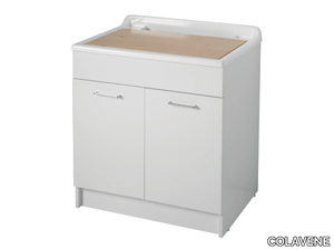 LINDO MAX - Chipboard laundry room cabinet with hinged doors _ COLAVENE