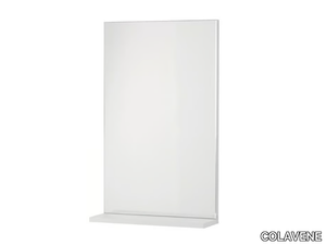 Mirror with shelf - Rectangular wall-mounted mirror with shelf _ COLAVENE