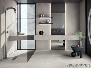 ADVANTAGE SKIN - CHALK - Laminated stoneware wall tiles / flooring with stone effect _ COTTO D'ESTE