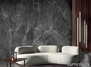 ADVANTAGE SKIN - GRAPHITE - Laminated stoneware wall tiles / flooring with stone effect _ COTTO D'ESTE