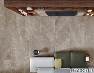 ADVANTAGE SKIN - GREIGE - Laminated stoneware wall tiles / flooring with stone effect _ COTTO D'ESTE