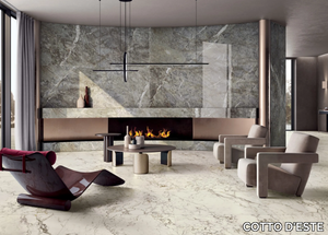 STARLIGHT - APUANO EXTRA - Laminated stoneware wall tiles / flooring with marble effect _ COTTO D'ESTE