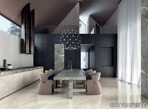 STARLIGHT - CARRARA WHITE - Laminated stoneware wall tiles / flooring with marble effect _ COTTO D'ESTE