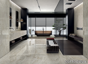 STARLIGHT - ONYX PEARL - Laminated stoneware wall tiles / flooring with marble effect _ COTTO D'ESTE