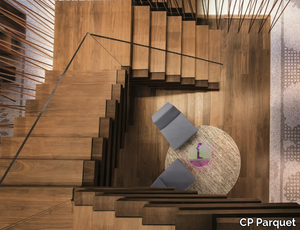 CP LAB DESIGN - Walnut Open staircase _ CP Parquet