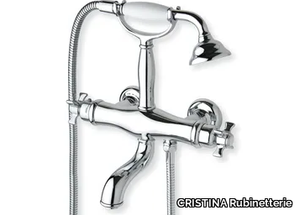 CANOVA CRICN182 - Wall-mounted bathtub mixer with hand shower _ CRISTINA Rubinetterie