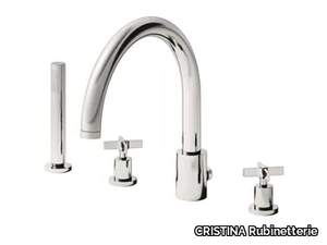 CROSS ROAD CRICR124 - Bathtub set with hand shower _ CRISTINA Rubinetterie