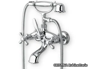 IMPERO CRIIM100 - Wall-mounted bathtub mixer with hand shower _ CRISTINA Rubinetterie