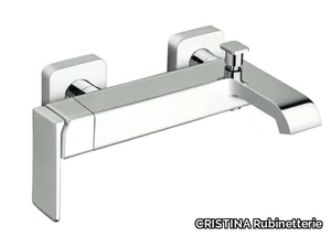 QUADRI S CRIQS107 - Wall-mounted single handle bathtub mixer with diverter _ CRISTINA Rubinetterie