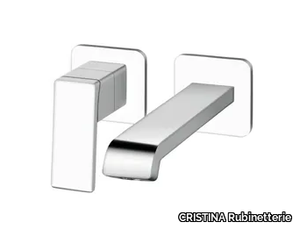 QUADRI S CRIQS257 - 2 hole wall-mounted single handle washbasin mixer _ CRISTINA Rubinetterie