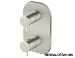 CRIXX751 - Thermostatic shower mixer with plate _ CRISTINA Rubinetterie