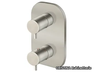 CRIXX752 - Thermostatic shower mixer with plate _ CRISTINA Rubinetterie