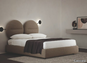 BISHAPE - Fabric double bed with upholstered headboard _ Caccaro