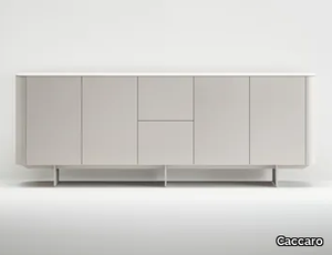 SIDE - Modular wooden sideboard with doors _ Caccaro