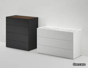 RIQUADRO - Sectional modular wooden chest of drawers _ Caccaro