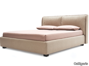 DOLLY - Microfiber double bed with upholstered headboard _ Calligaris