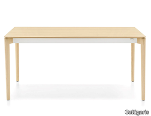 NORDIC - Extending rectangular solid wood table _ Calligaris