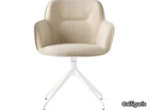 COCOON - Upholstered fabric chair with metal legs _ Calligaris