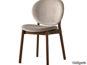 INES - Upholstered fabric chair with wooden structure _ Calligaris