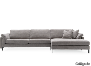 MERIDIEN - Fabric sofa with chaise longue _ Calligaris