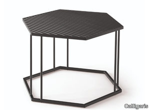 RENEE - Hexagonal metal coffee table for living room _ Calligaris