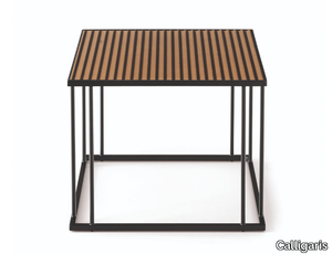 RENEE - Square metal coffee table for living room _ Calligaris