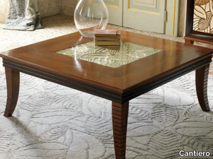 GRAND ÉTOILE - Square wooden coffee table _ Cantiero