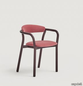 Cécile upholstered metal chair