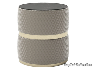 COOKIE - Round fabric high side table _ Capital Collection