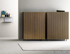 AERO - Wooden highboard with doors _ Capo d’Opera