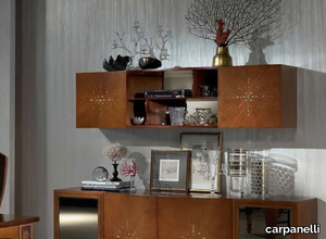 NUBE - Oak wall cabinet with mirrored back _ carpanelli