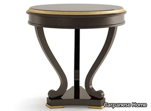 5030 - Round wooden high side table _ Carpanese Home