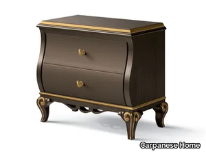 5072 - Rectangular wooden bedside table with drawers _ Carpanese Home