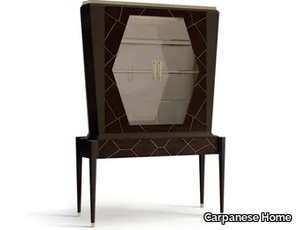 7554 - Wood and glass bar cabinet _ Carpanese Home