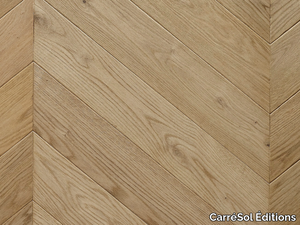 POINT DE HONGRIE CHÊNE CONTRECOLLÉ CHABLIS - Brushed oak parquet _ CarréSol Éditions