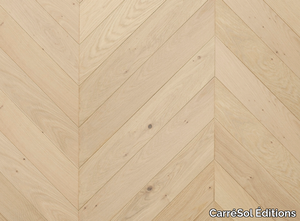 POINT DE HONGRIE CHÊNE CONTRECOLLÉ PURE - Brushed oak parquet _ CarréSol Éditions