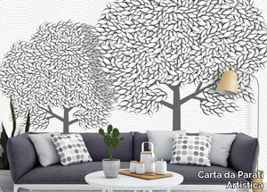 ALBERI ASTRATTI - Washable vinyl wallpaper _ Carta da Parati Artistica