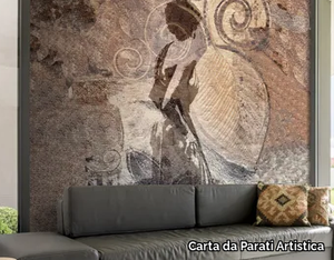 DONNA SU TESSUTO - Motif washable wallpaper _ Carta da Parati Artistica