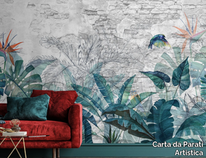 NATURA SU MURO - Washable Tropical vinyl wallpaper _ Carta da Parati Artistica