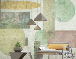 GEOMETRICA ANNI 20 - Geometric washable vinyl wallpaper _ Carta da Parati Artistica