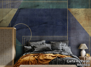 SFONDO GEOMETRICO - Geometric washable vinyl wallpaper _ Carta da Parati Artistica