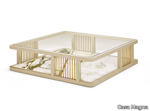 AUDREY - Square tempered glass coffee table _ Casa Magna