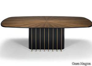 GARBO - Oval wooden table _ Casa Magna