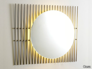 LIMINA - Round wall-mounted mirror with integrated lighting _ Casa