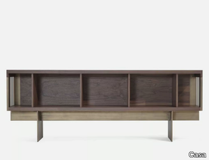 PILONE - Wooden sideboard with sliding doors _ Casa