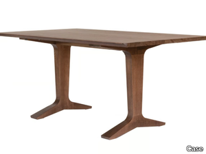 BALLET - Rectangular walnut table _ Case